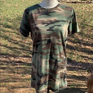 Army fatigue T-shirt dress